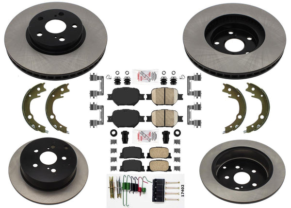 Carbon Disc Brake Rotors Brake Pads for Scion tC Tc 2005 2006 2007 2010
