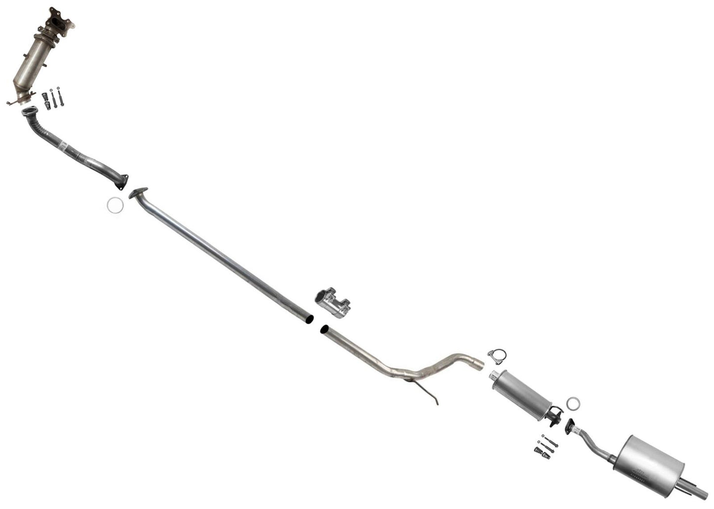 Sistema de escape completo para modelos Civic Coupe DX/LX 2006-2011 SOLAMENTE REF# 17120