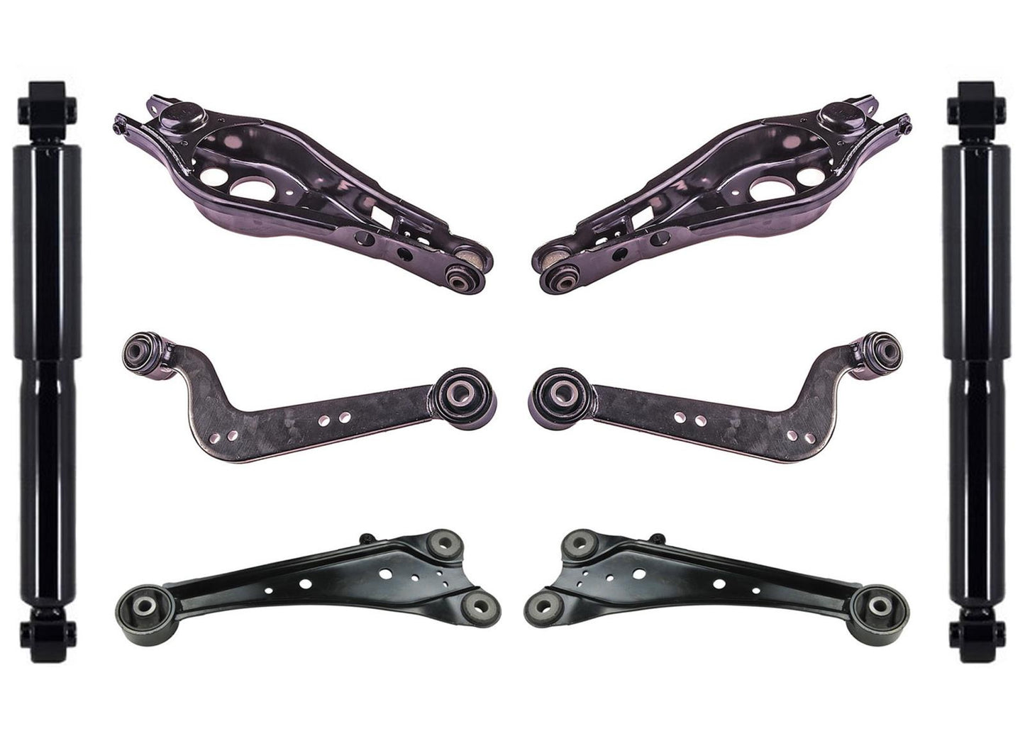 Rear Shocks - Lower & Upper Suspension Control Arms Set for Toyota RAV4 06-10