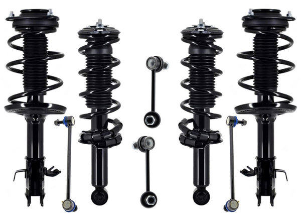 Front & Rear Complete Struts and Sway Bar Links For Subaru Impreza 2017-2019