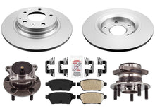 Disc Brake Rotors Pads & Rear Wheel Bearing and Hub Assembly for Mazda 6 09-13