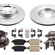 Disc Brake Rotors Pads & Rear Wheel Bearing and Hub Assembly for Mazda 6 09-13