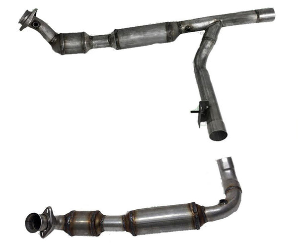 For 2001-2003 Ford F150 5.4L 4 Wheel Drive Eng Y Pipe W 4 Catalytic Converters