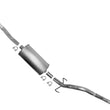 Muffler Tail Pipe Exhaust For Toyota Tacoma 2001-2004 3.4L 4WD Xtra & Double Cab