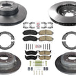 Carbon Disc Brake Rotors & Pads for Explorer Sport Trac 03-05 4 Wheel Drive 4x4