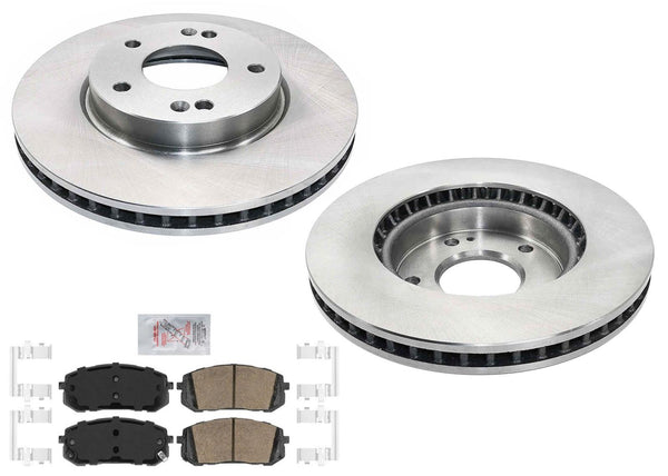 Front Disc Brake Rotors Brake Pads for Hyundai Elantra 2021 2022 2024 1.6L 2.0L