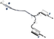 Exhaust System Resonator Dual Mufflers For Mazda 6 03-08 2.3L FWD Natural Aspir