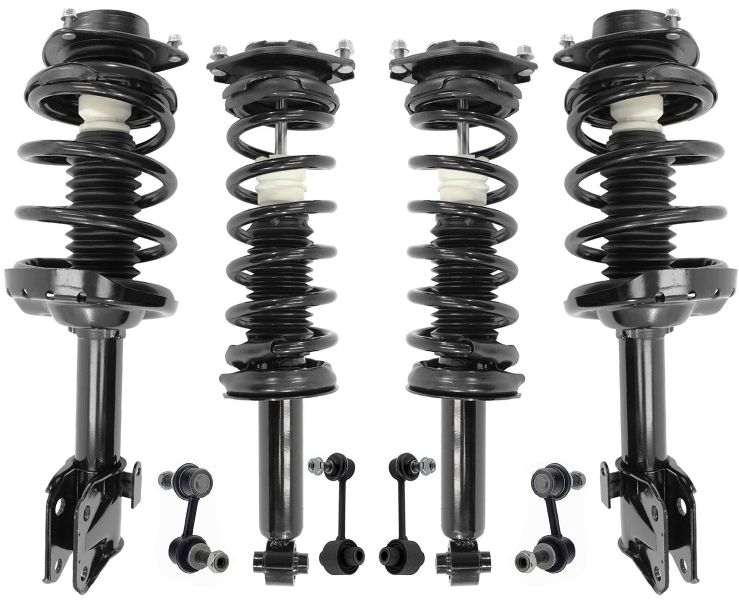 Front & Rear Complete Struts Assembly & Links For Subaru Forester 2.5L 2014-2016