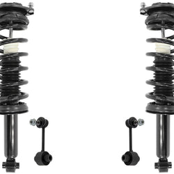 Rear Complete Struts W/ Coil Spring Assembly & Links For Subaru Forester 14-16