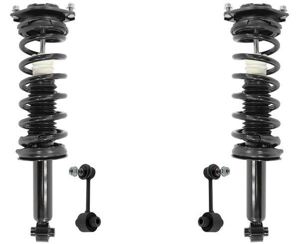 Rear Complete Struts W/ Coil Spring Assembly & Links For Subaru Forester 14-16