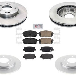 F&R Disc Brake Rotors Brake Pads for Hyundai Elantra 2021 2022 2024 1.6L 2.0L
