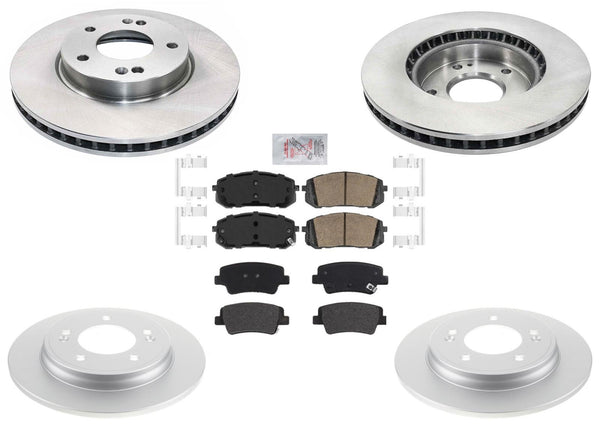 F&R Disc Brake Rotors Brake Pads for Hyundai Elantra 2021 2022 2024 1.6L 2.0L