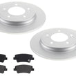 Rear Disc Brake Rotors Brake Pads for Hyundai Elantra 2021 2022 2024 1.6L 2.0L