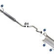 Exhaust System Resonator & Muffler For Nissan Sentra S SL SV 2013-2019 1.8L