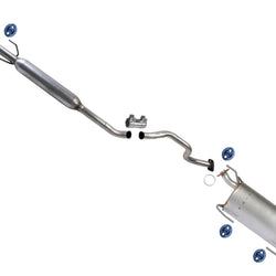 Exhaust System Resonator & Muffler For Nissan Sentra S SL SV 2013-2019 1.8L