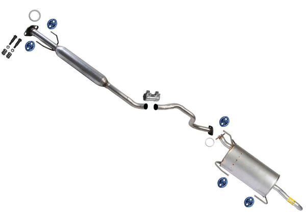 Exhaust System Resonator & Muffler For Nissan Sentra S SL SV 2013-2019 1.8L