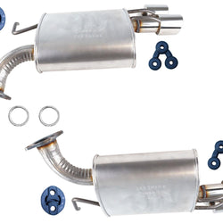Left And Right Rear Dual Mufflers for Toyota Camry XSE 2018 2019 2020 2021 2022