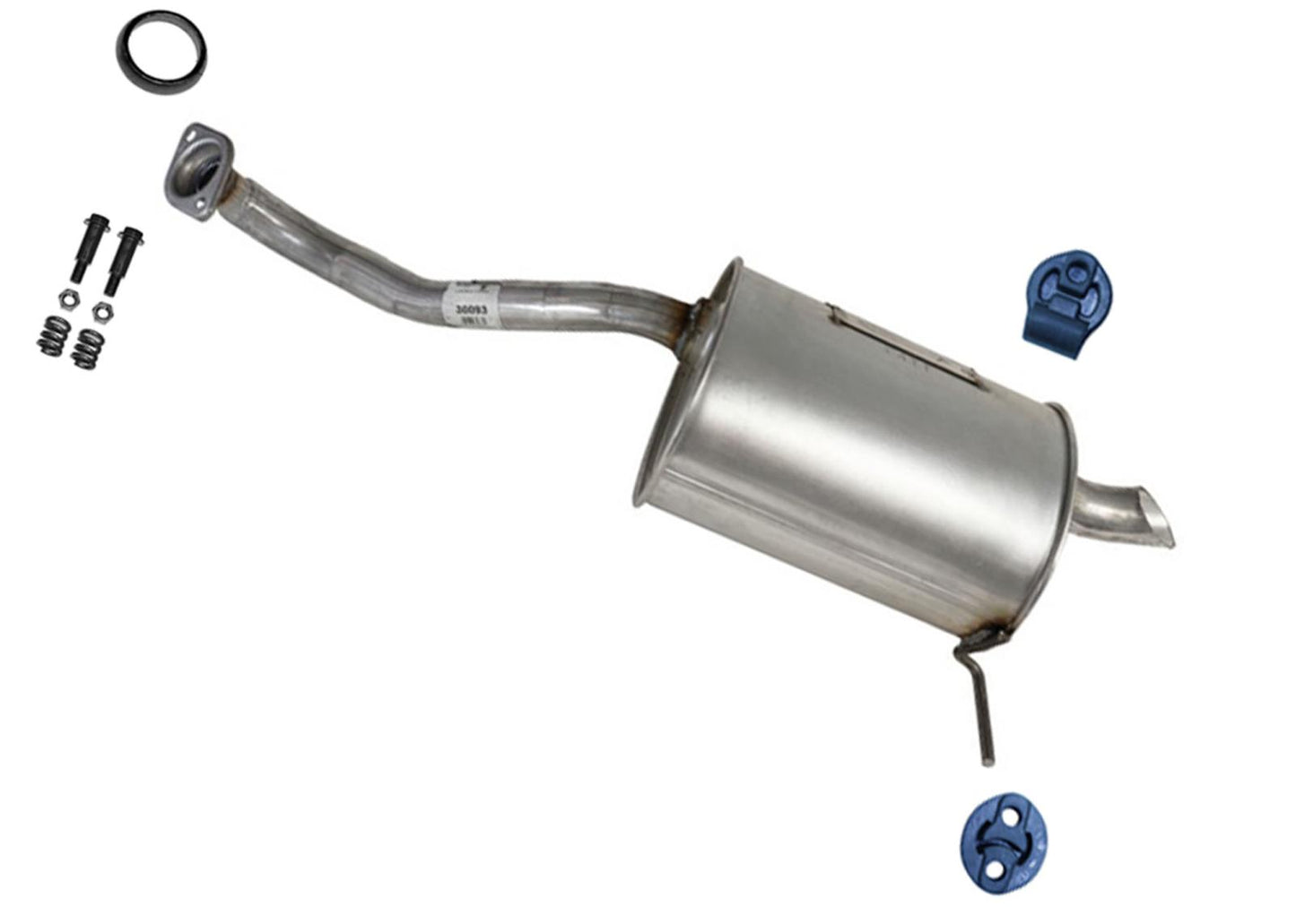 Rear Muffler Axle Pipe Gaskets Bolts Hangers for Honda Fit 2015-2020 1.5L