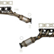 2 California CARB Approved Catalytic Converter for Infiniti QX56 2011-2013 5.6L