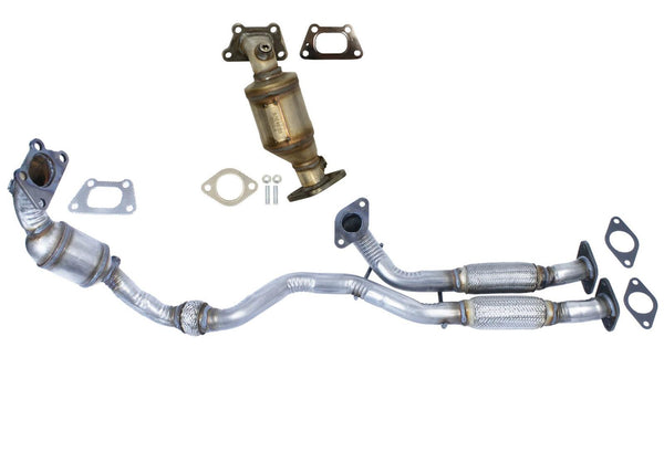 Front & Rear Catalytic Converter with Engine Flex Pipes for Cadillac SRX 12-2016