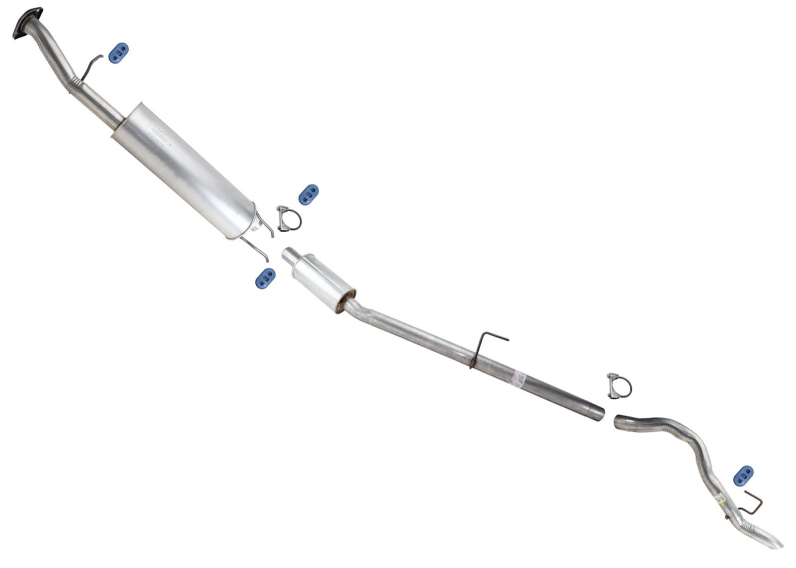 Exhaust System Pipe Muffler For Ford Transit 250 15-19 3.7L with 148" Wheelbase