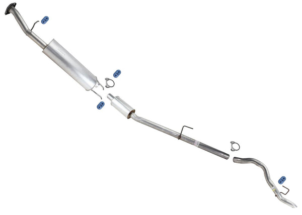 Silenciador de tubo del sistema de escape para Ford Transit 250 15-19 3.7L con distancia entre ejes de 138"
