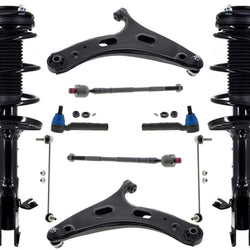 Front Complete Struts Control Arms Tie Rods & Links For Subaru Crosstrek 19-20