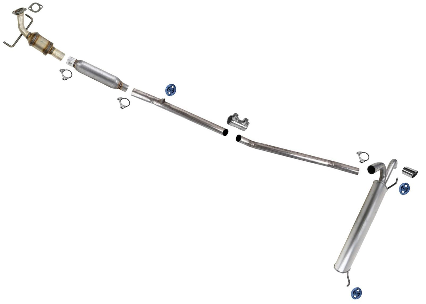 Catalytic Converter Resonator Exhaust System Muffler for Buick Encore 13-21 1.4L