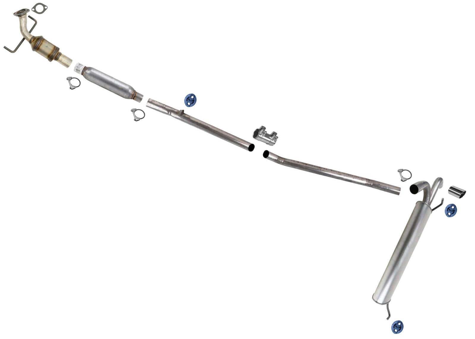 Catalytic Converter Resonator Exhaust System Muffler for Buick Encore 13-21 1.4L