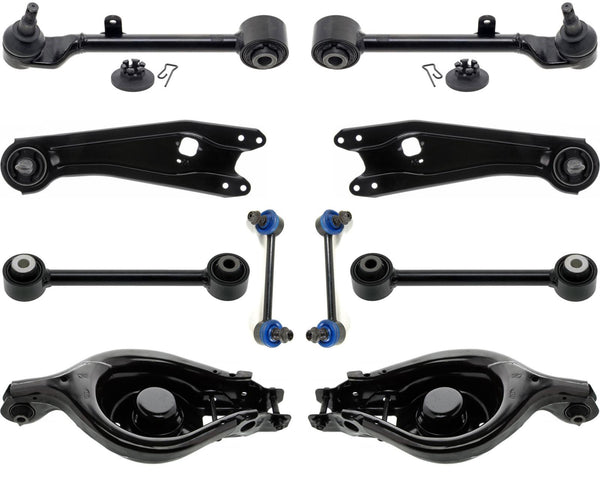 Rear Upper & Lower Control Arms & Sway Bar Links For Honda Pilot 2009-2015