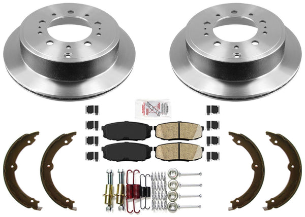 Carbon Performance Brake Rotors Pads Parking Hardware For Toyota Tundra 07-21