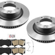 Performance Carbon Brake Rotors Ceramic Pads Hardware For Toyota Tundra 07-2021