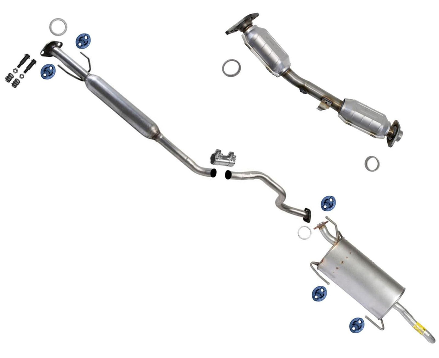 Converter Resonator & Muffler For Nissan Sentra 13-2018 1.8L Federal Emissions