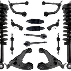 Front Struts Control Arms Tie Rods & Links For Ford F-150 09-13 4 Wheel Drive