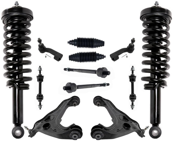 Front Struts Lower Control Arms Tie Rods & Links For F-150 09-13 4 Wheel Drive