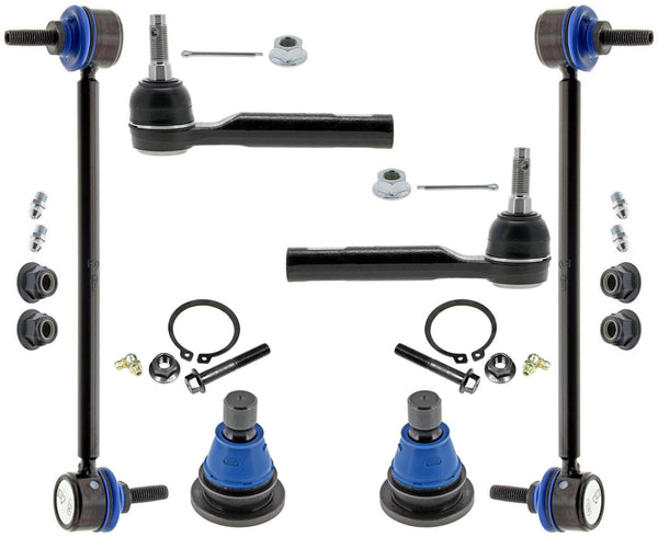 Mevotech Front Outer Tie Rods Ball Joints & Links For Mazda CX-30 2020-2023