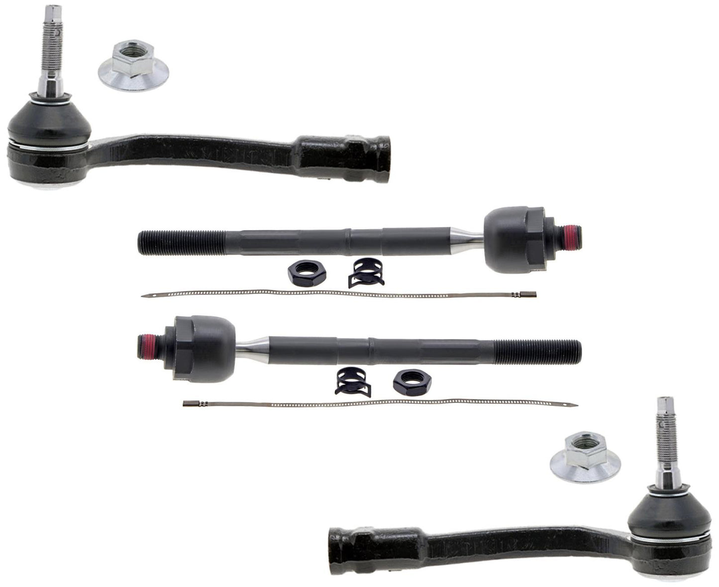 Mevotech Front Inner & Outer Tie Rods For Santa Fe Front Wheel Drive 2019-2020
