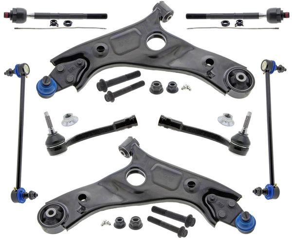 Mevotech Lower Control Arms  Tie Rods & Links For Hyundai Santa Fe 2019-20 FWD