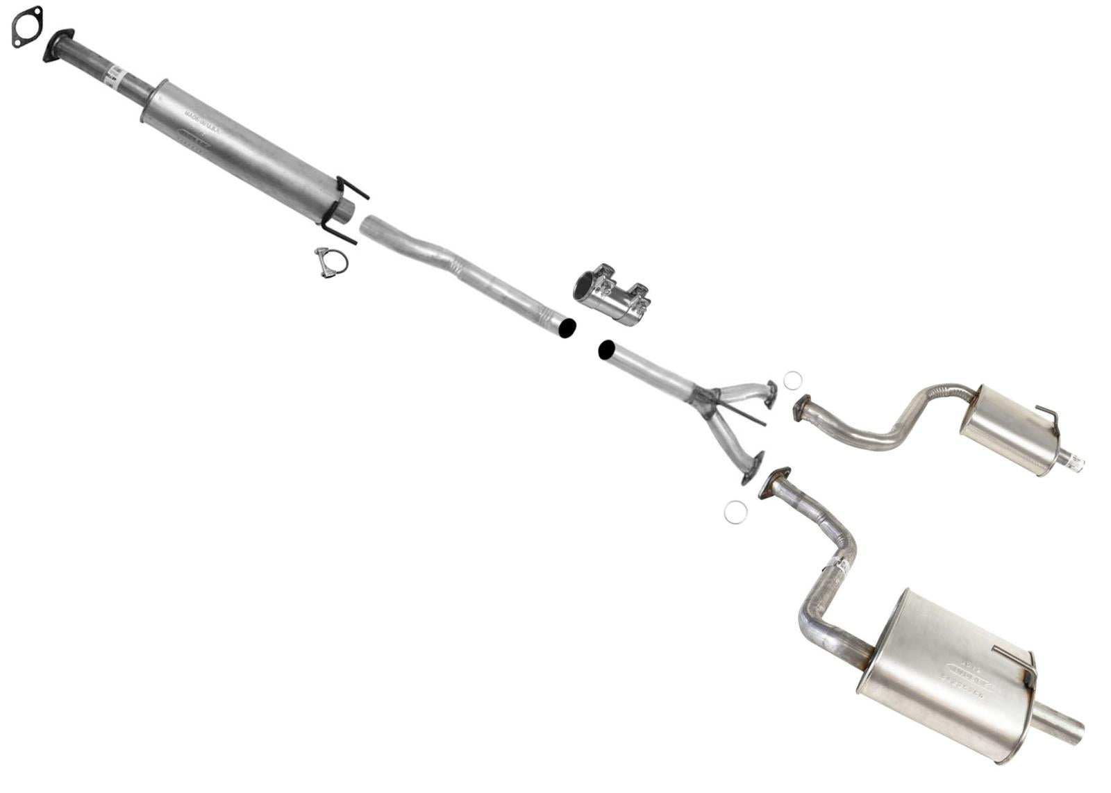 Extension Pipe Resonator Dual Mufflers Exhaust System For Nissan Maxima 18-2022