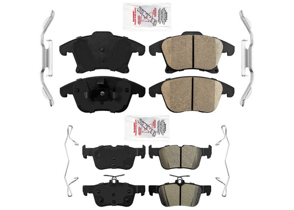 AME Front Rear Premium Disc Brake Pads for Ford Fusion 2013 2014 2015 2016 2020