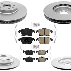 Improved Performance Disc Brake Rotors Pads for Lincoln MKZ Hybrid 2013-2016