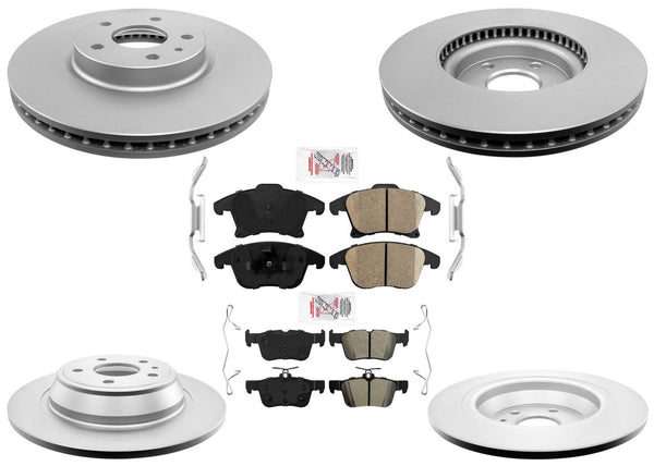 Improved Performance Disc Brake Rotors Pads for Lincoln MKZ Hybrid 2013-2016