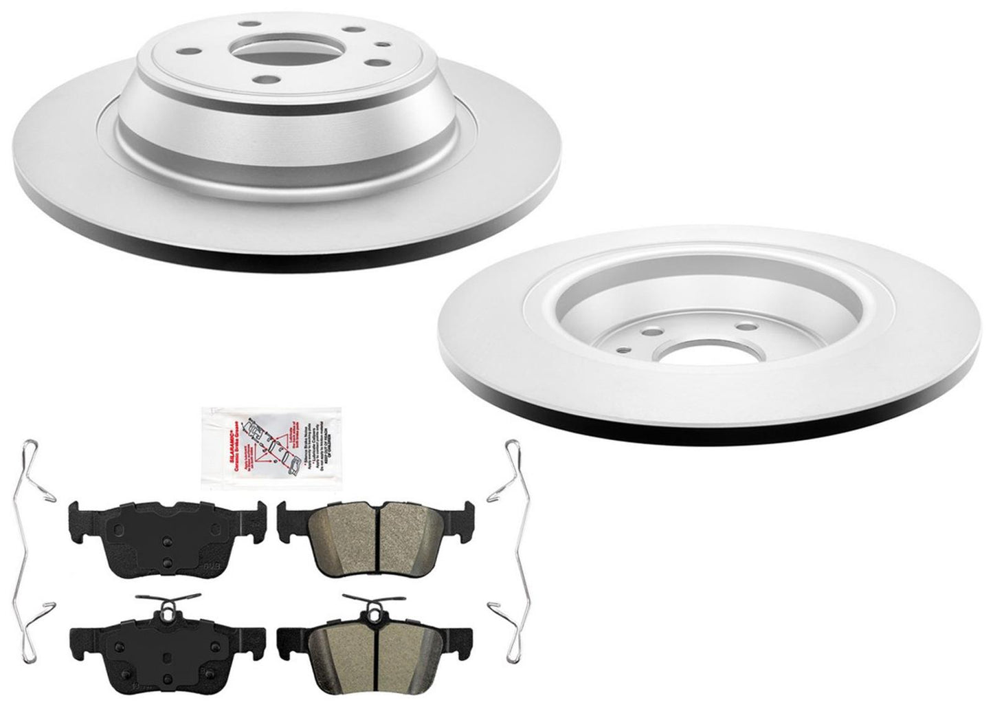Rr Improved Performance Disc Brake Rotors Pads for Lincoln MKZ Hybrid 2013-2016