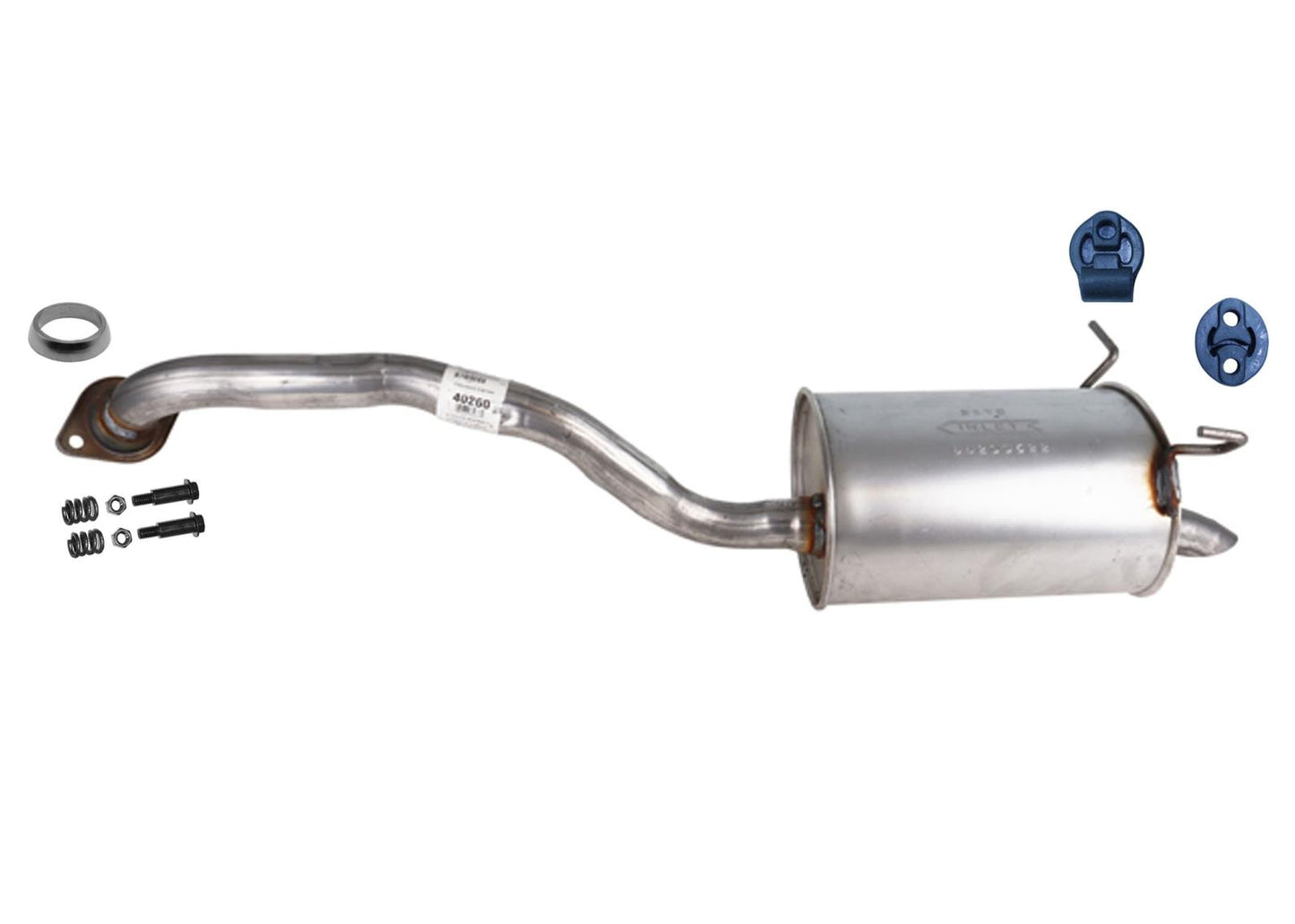 Rear Muffler w/ bolts for Front Wheel Drive Honda HR-V 2016 2017 2018 2019 2020