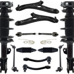 Front Struts Control Arms Tie Rods & Links For Elantra 11-16 Limited USA Built