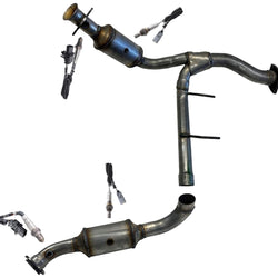 L&R (2) Catalytic Converter Engine Pipe for 2010 2011 2012 2013 2014 Ford Raptor