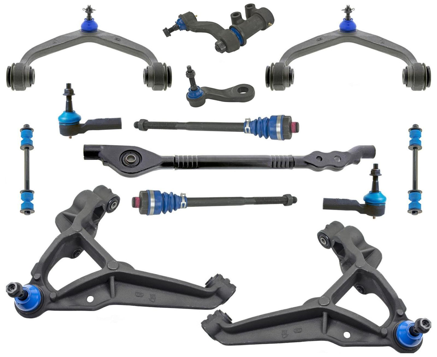 Mevotech Control Arms Center Link Idle Arm & Tie Rods For Sierra 2500 HD 11-19
