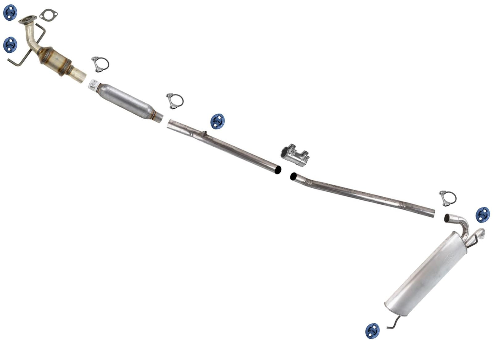 Catalytic Converter Resonator Exhaust Sys Muffler for Chevrolet Trax 15-21 1.4L