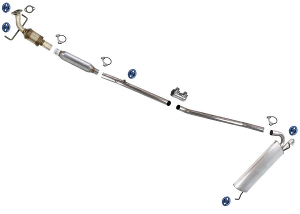 Catalytic Converter Resonator Exhaust Sys Muffler for Chevrolet Trax 15-21 1.4L