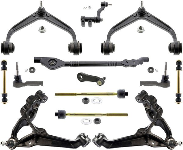 Front Control Arms Center Link Idle Arm & Tie Rods For Silverado 2500 HD 11-19